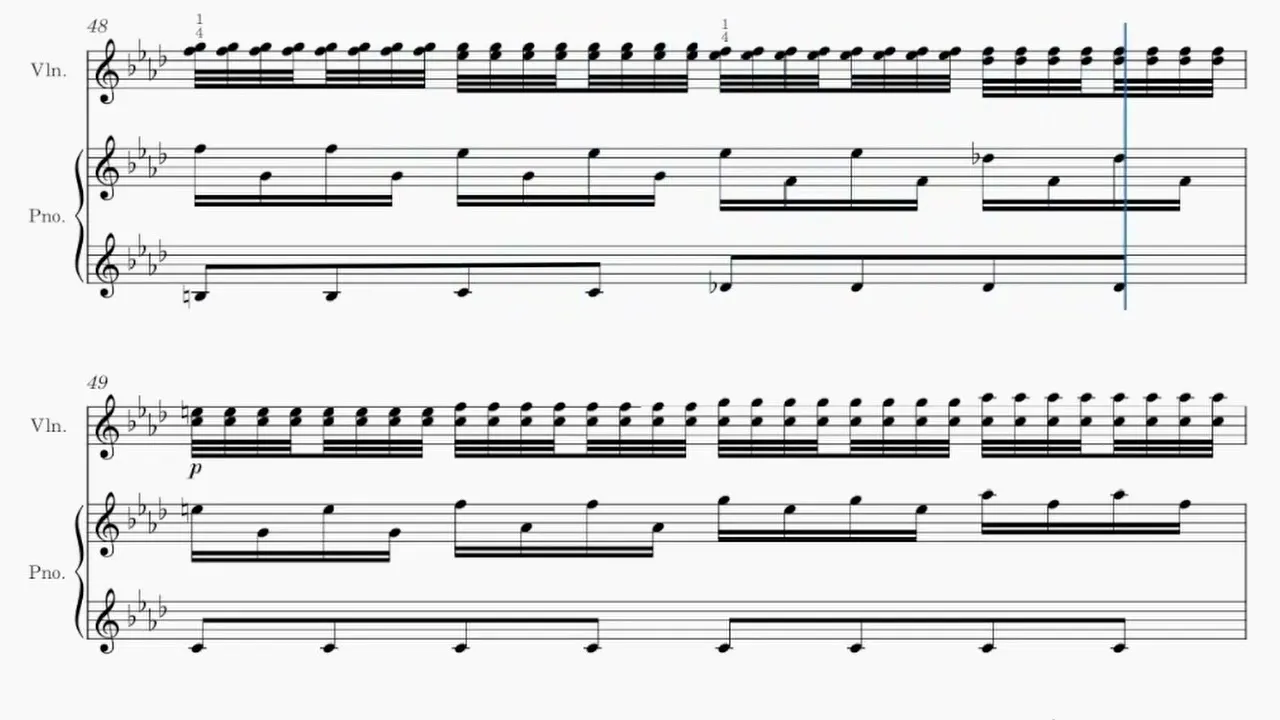 Vivaldi Winter 1. Movement Practice: Measures 47-55