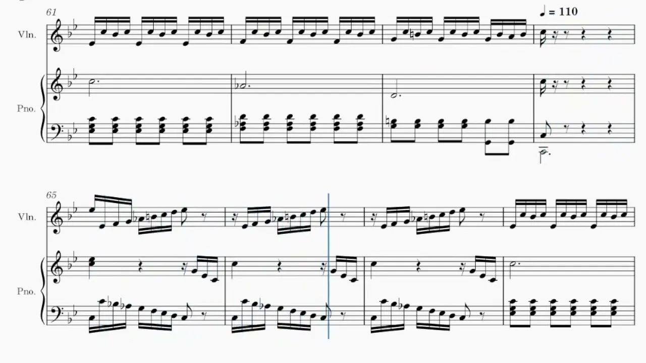 Vivaldi Summer Presto Practice: Measures 64-69