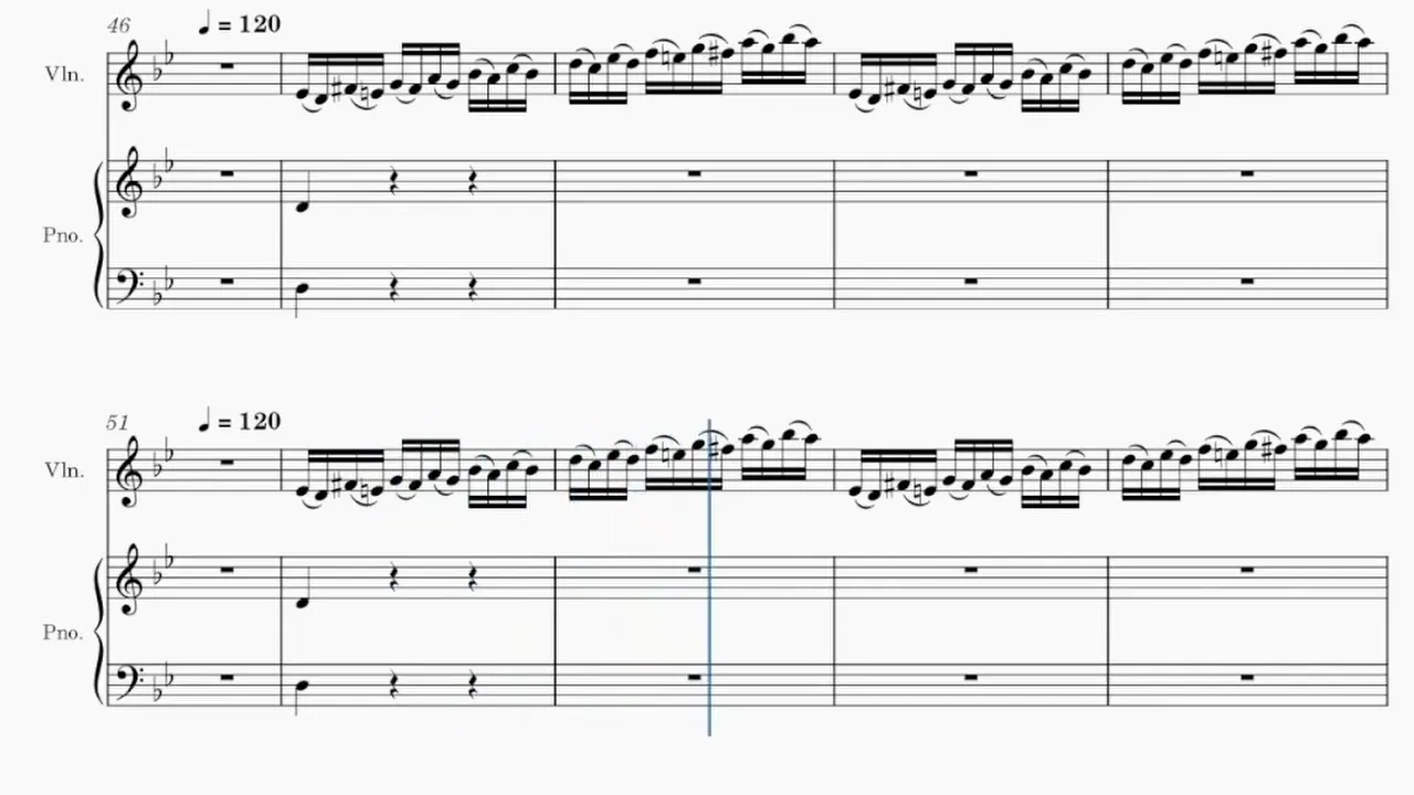 Vivaldi Summer Presto Practice: Measures 116-119
