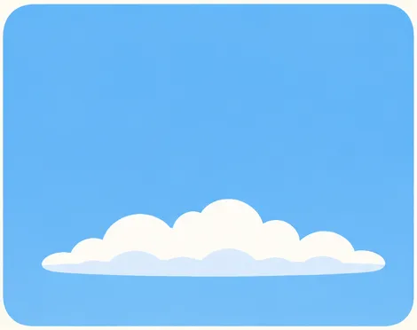 平らな底と丸い頂部を持つ、背の低い積雲